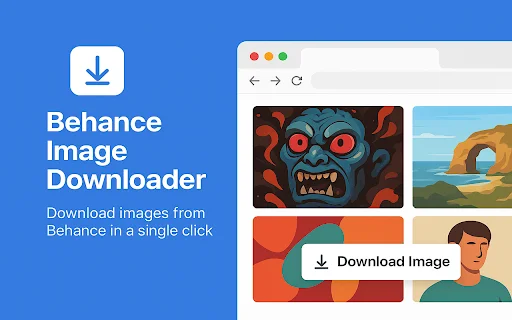 Behance Image Downloader – Baixe Imagens em Lote Facilmente - Screenshot 1