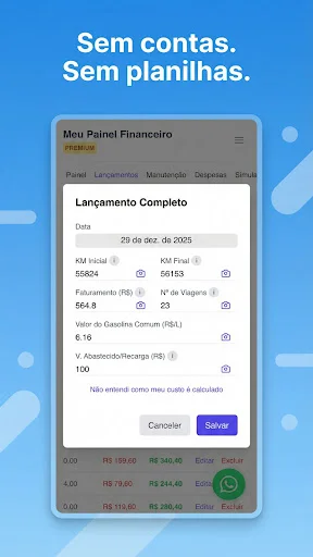 Roda Lucro: Gestão Financeira Simples para Motoristas de App - Screenshot 5