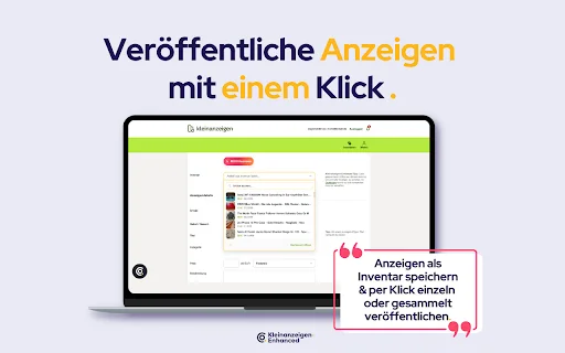 Kleinanzeigen-Enhanced: Otimize Suas Vendas e Economize Tempo - Screenshot 1