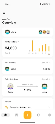 Baixar Bill Bear – Gerencie e Compartilhe Despesas Facilmente - Screenshot 1