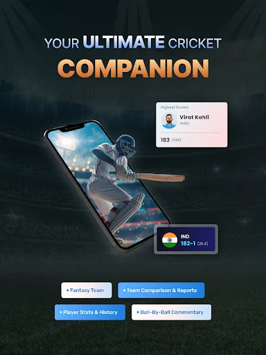 Baixar Cricket LineX Grátis – Placar ao Vivo e Resultados Rápidos - Screenshot 9
