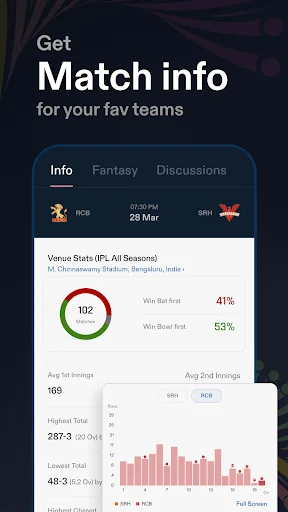 Baixar CREX – Placar de Críquete ao Vivo e Notícias em Tempo Real - Screenshot 6