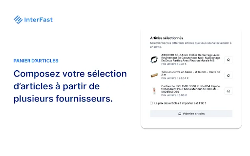InterFast: Otimize seus Orçamentos e Importe Produtos Facilmente - Screenshot 2