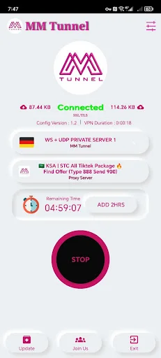 Download MM Tunnel APK v1.31 – Navegação Rápida e Segura - Screenshot 6