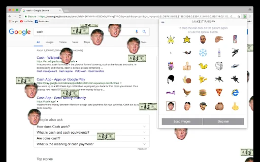 Make it Rain: Crie Chuvas Personalizadas no seu Navegador - Screenshot 3