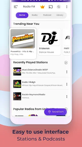 Radio FM: Ouça Rádios, Podcasts e Shows ao Vivo – Baixe Agora - Screenshot 8