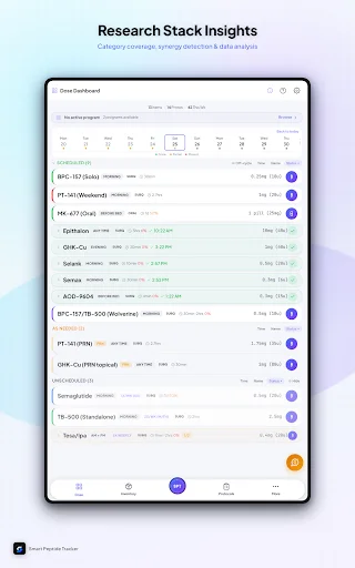 Smart Peptide Tracker: Monitore Seus Peptídeos com Precisão - Screenshot 22