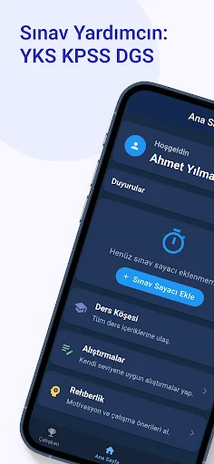 Sınav Yardımcın: Otimize seus estudos para YKS, KPSS e DGS agora - Screenshot 1