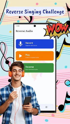 Reverse Audio: Reverse Singing – Inverta Voz e Sons Facilmente - Screenshot 1