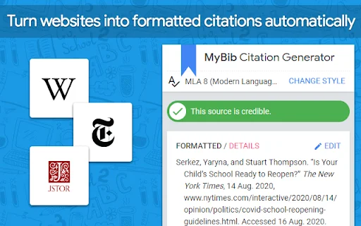 MyBib: Gerador de Citações Gratuito – Formatação APA, MLA e Harvard - Screenshot 2